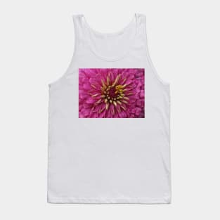 zinnia flower bloom in pink Tank Top